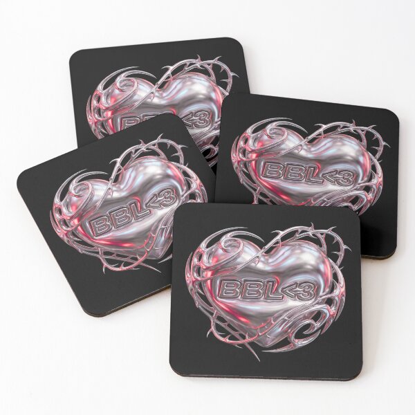 Item preview, Y2K Liquid Chrome Heart BBL Text Cyber designed and sold by nvrprooo.