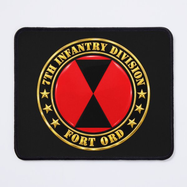 Item preview, 7th Infantry Division - Fort Ord - 3D - Transparent designed and sold by Military Insignia Products.