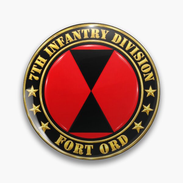 Item preview, 7th Infantry Division - Fort Ord  - 3D - Transparent designed and sold by Military Insignia Products.