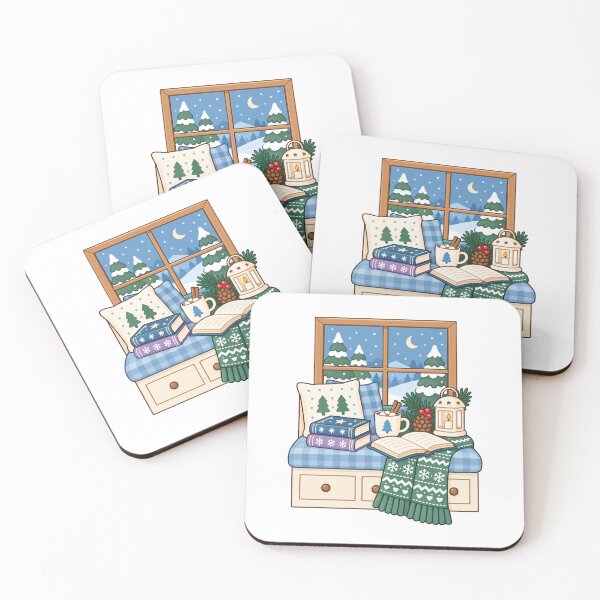Item preview, Cozy Winter Reading Nook – Books and Hot Cocoa designed and sold by CleanDecor.