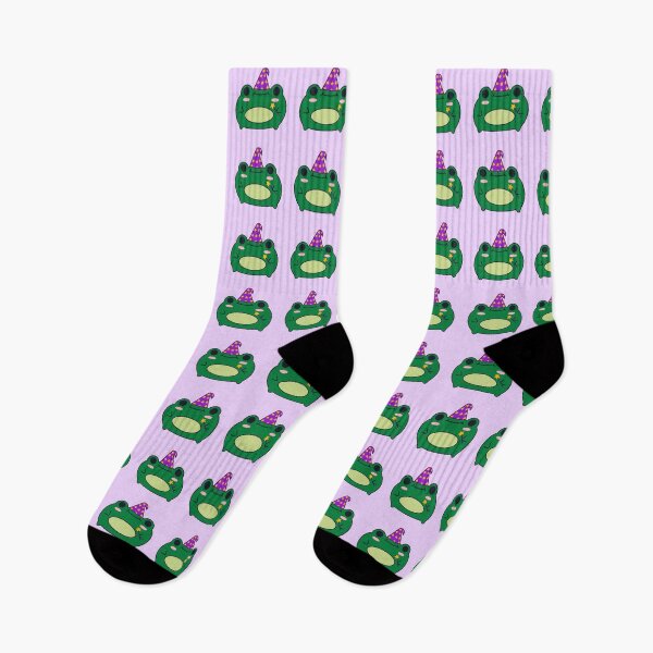 Item preview, Cute Frog Wearing Wizard Hat – Kawaii Illustration designed and sold by DrawnByAllu.