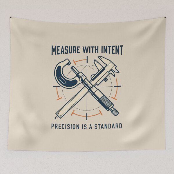 Item preview, Precision Metrology Tools | Industrial Measurement Art designed and sold by Amr Darwish Graphic designer.