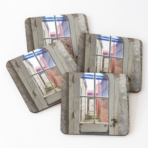 Item preview, Arched Glass Door View to Courtyard – Eastern State Penitentiary designed and sold by Jason Bylsma.