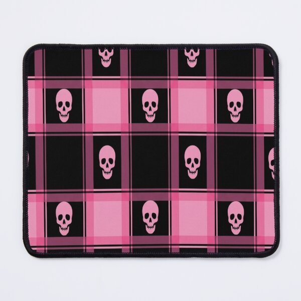 Item preview, cute pink plaid skulls designed and sold by PalmRock.
