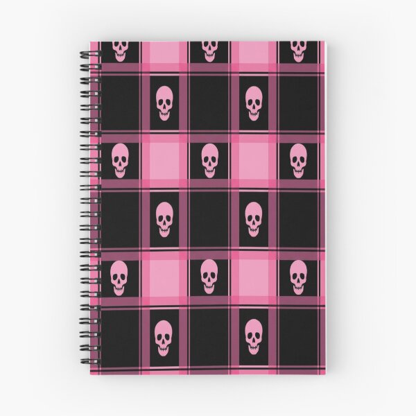 Item preview, cute pink plaid skulls designed and sold by PalmRock.