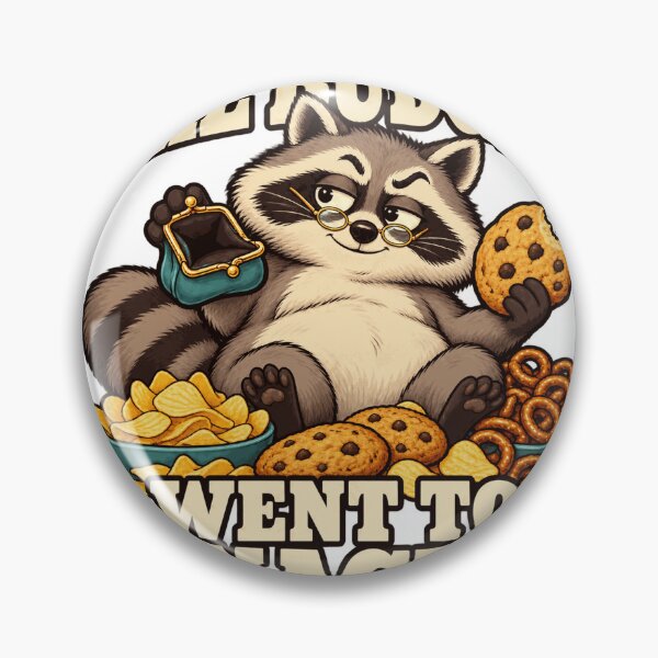 Item preview, The Budget Went to Snacks – Funny Raccoon designed and sold by Half Brain Labs.