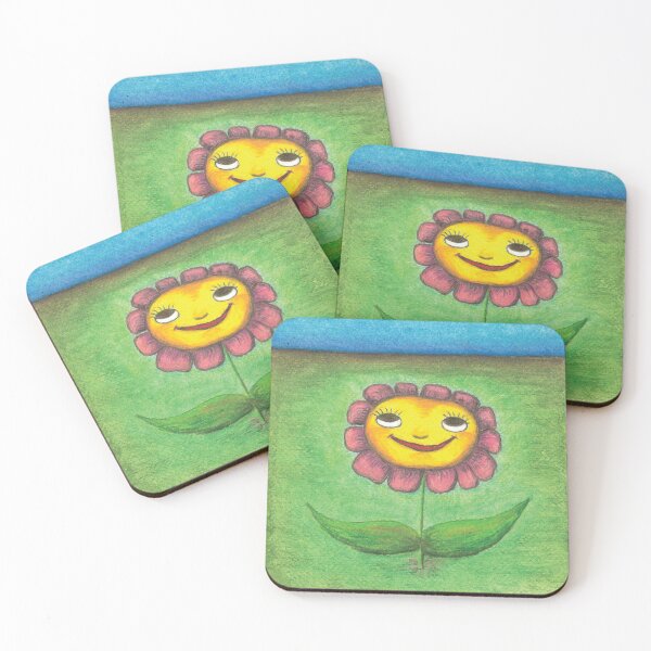 Item preview, Smiling flower designed and sold by TurquoisGallery.