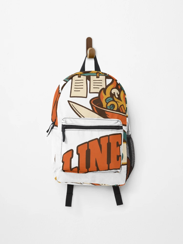 Thumbnail 1 of 3, Backpack, Line Cook Gift - Yes Chef designed and sold by RedRubyBubble.