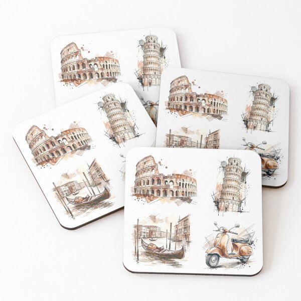Item preview, Vintage Italy: Colosseum, Venice and Pisa designed and sold by EdwinkOne.