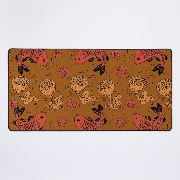 Item preview, Japandi Koi Fish and Lotus Pods Seamless Pattern Vector designed and sold by Shutter-Dragon.