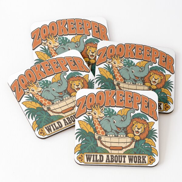 Item preview, Zookeeper Gift - Wild About Work designed and sold by RedRubyBubble.