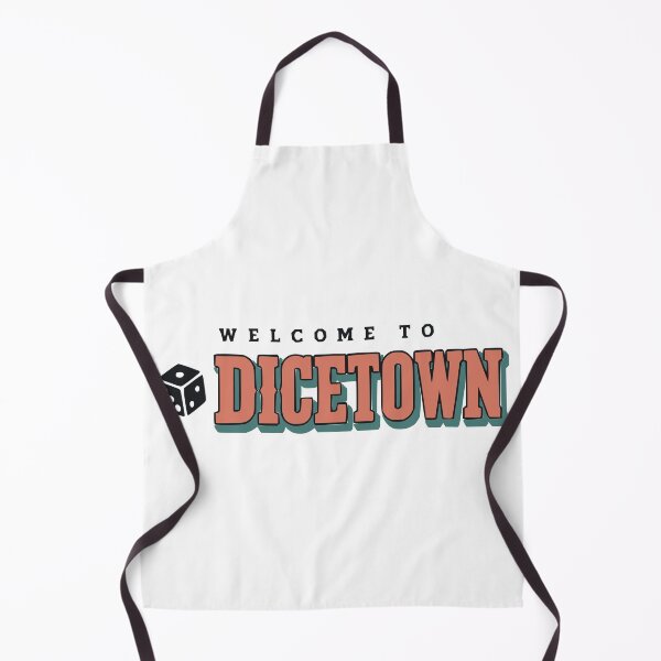 Item preview, Welcome to Dicetown Tabletop City Souvenir Typo black designed and sold by WUSCHELWORKS.