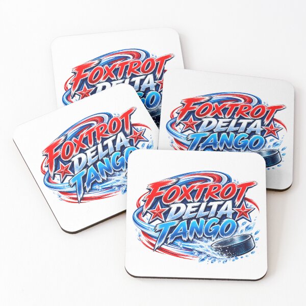 Item preview, Foxtrot Delta Tango Hockey Patch Phonetic Letter Art designed and sold by ArtDesignTp.