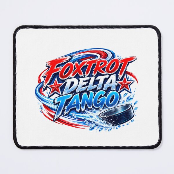 Item preview, Foxtrot Delta Tango Hockey Patch Phonetic Letter Art designed and sold by ArtDesignTp.