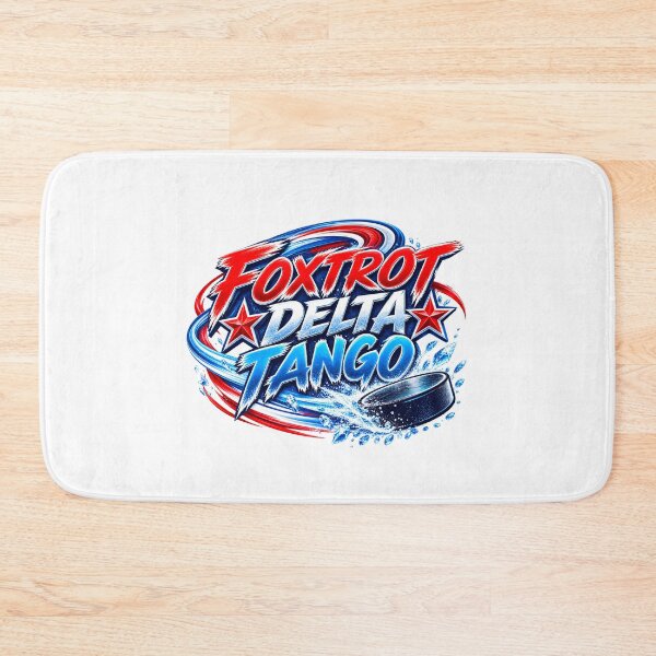 Item preview, Foxtrot Delta Tango Hockey Patch Phonetic Letter Art designed and sold by ArtDesignTp.