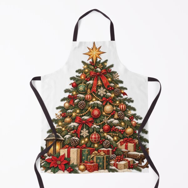 Item preview, Vintage Christmas Tree Holiday Ornament Art designed and sold by BasicPrintStudio.