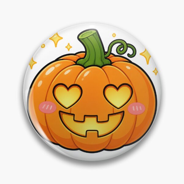 Item preview, Pumpkin Gift - Kawaii Heart Eyes Jack O Lantern designed and sold by RedRubyBubble.