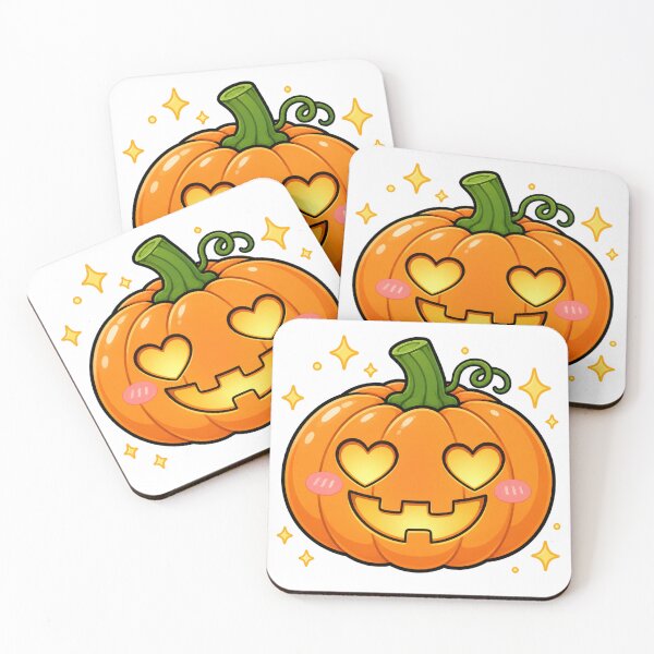 Item preview, Pumpkin Gift - Kawaii Heart Eyes Jack O Lantern designed and sold by RedRubyBubble.