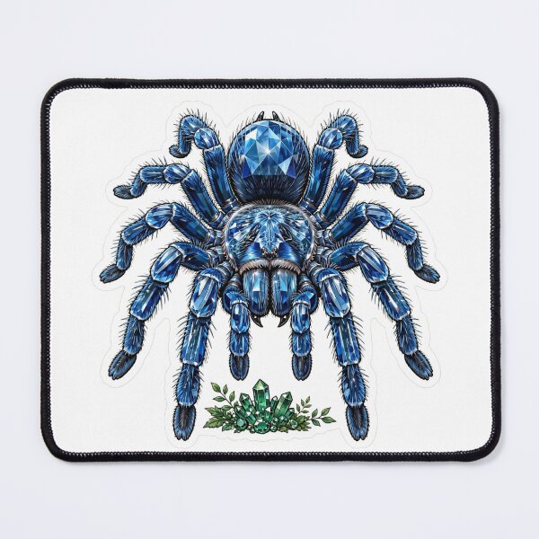 Item preview, Blue Tarantula Crystal Sticker - Electric Blue Sapphire Real Color designed and sold by Crystal Critters .