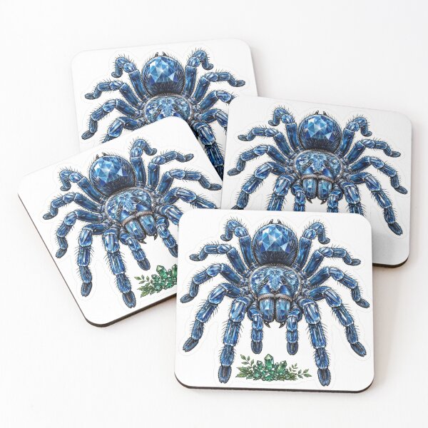 Item preview, Blue Tarantula Crystal Sticker - Electric Blue Sapphire Real Color designed and sold by Crystal Critters .