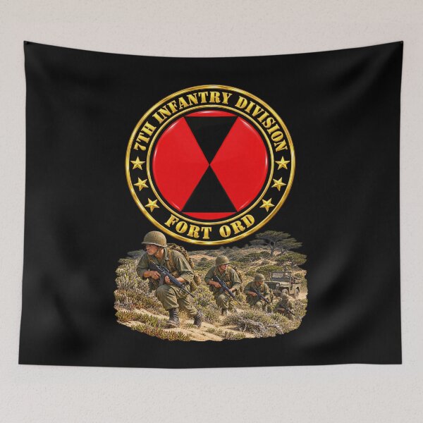 Item preview, 7th Infantry Division - Fort Ord - Army Combat Training - 3D - Transparent designed and sold by Military Insignia Products.
