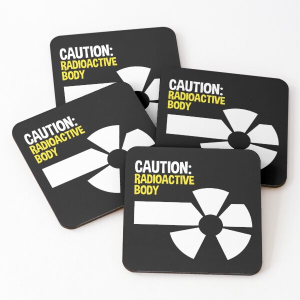 Item preview, Caution Radioactive Body Funny Science Hazard Symbol Gift designed and sold by ScienceCorner.