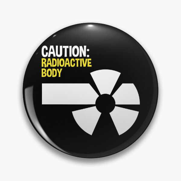 Item preview, Caution Radioactive Body Funny Science Hazard Symbol Gift designed and sold by ScienceCorner.
