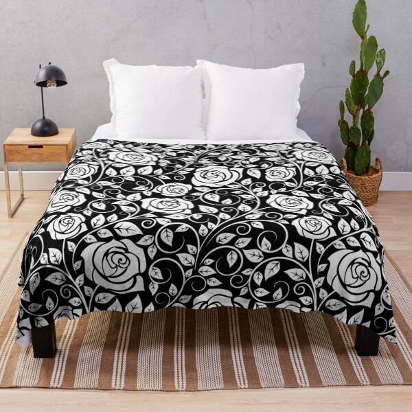 Item preview, Black and White Floral Pattern - 07 designed and sold by D-G-Designs.