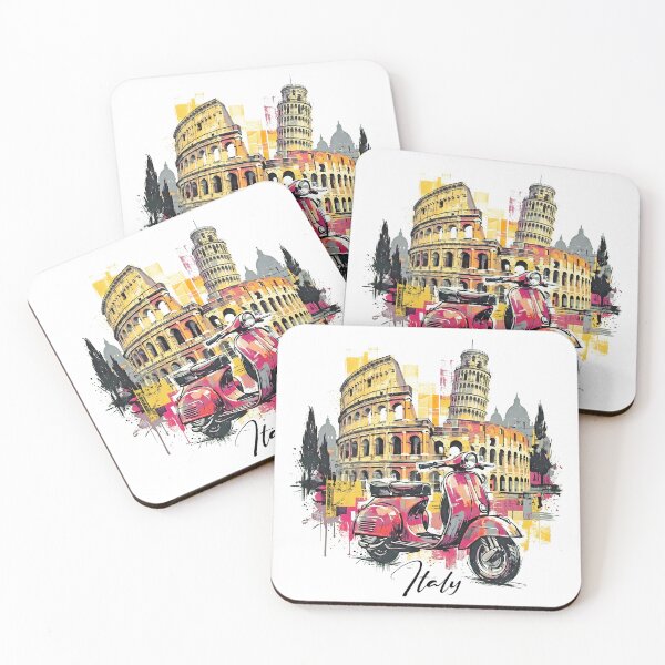 Item preview, Urban Italy: Vespa, Colosseum and Pisa designed and sold by EdwinkOne.