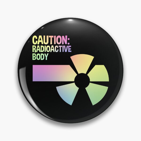 Item preview, Caution Radioactive Body Funny Science Hazard Symbol Gift designed and sold by ScienceCorner.