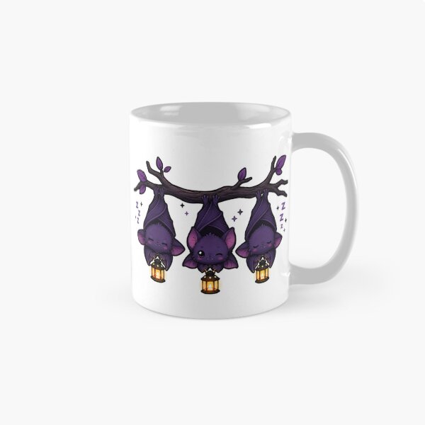 Item preview, Bat Gift - Cute Sleepy Bats With Lanterns designed and sold by RedRubyBubble.