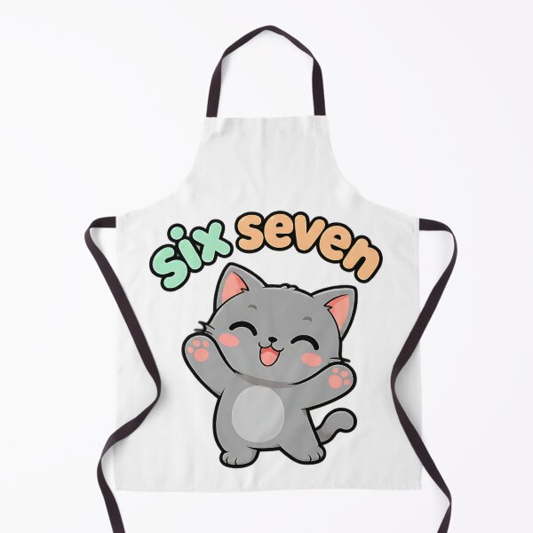 Item preview, Six Seven 67 6 7 Cat Gaming Brainrot Meme Humor designed and sold by ArtDesignTp.