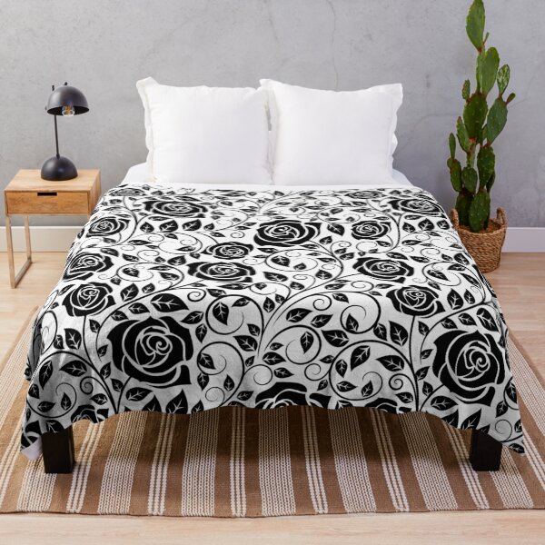 Item preview, Black and White Floral Pattern - 08 designed and sold by D-G-Designs.