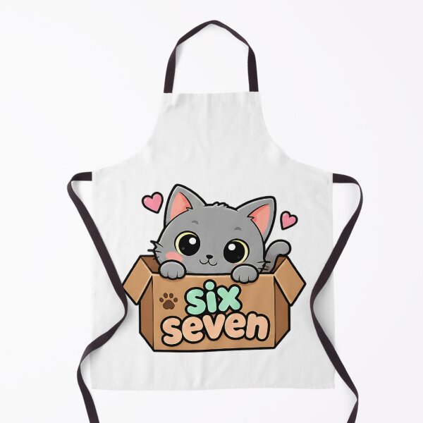 Item preview, Six Seven 67 6 7 Cat Funny Kids Gaming Brainrot Meme designed and sold by ArtDesignTp.