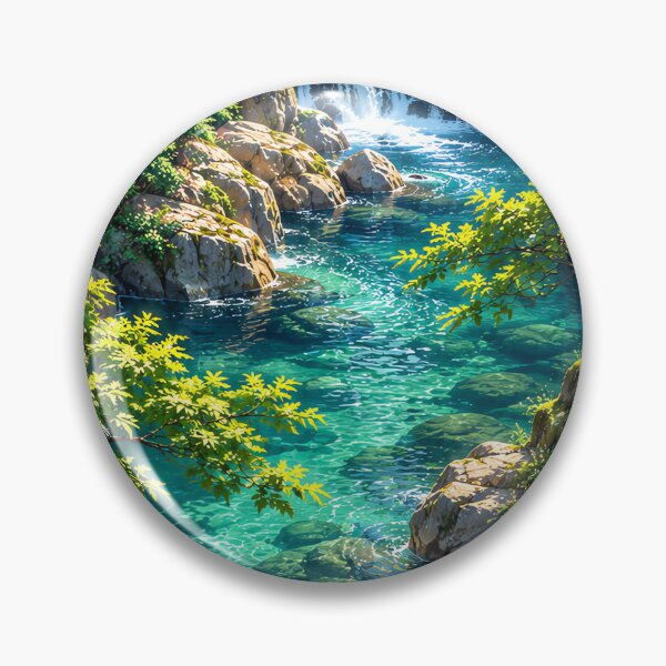 Item preview, Enchanted Forest Waterfall and Crystal Clear Stream designed and sold by Curio Meridian.