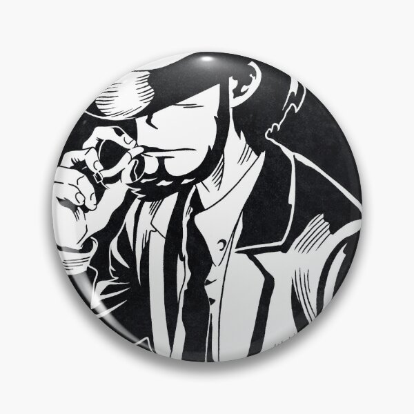 Item preview, DAISUKE JIGEN - Lupin the 3rd (Black and White) designed and sold by FamousWeirdosRB.