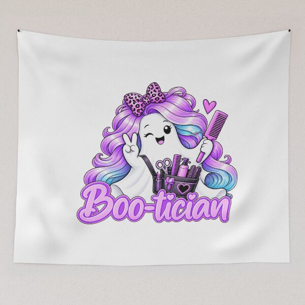 Item preview, Boo-Tician Funny Beautician Ghost Hairdresser Halloween designed and sold by ArtDesignTp.