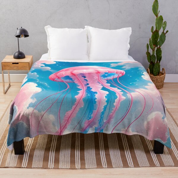 Item preview, Dreamcore watercolor of jellyfish in the sky. designed and sold by ELFofDREAMS.