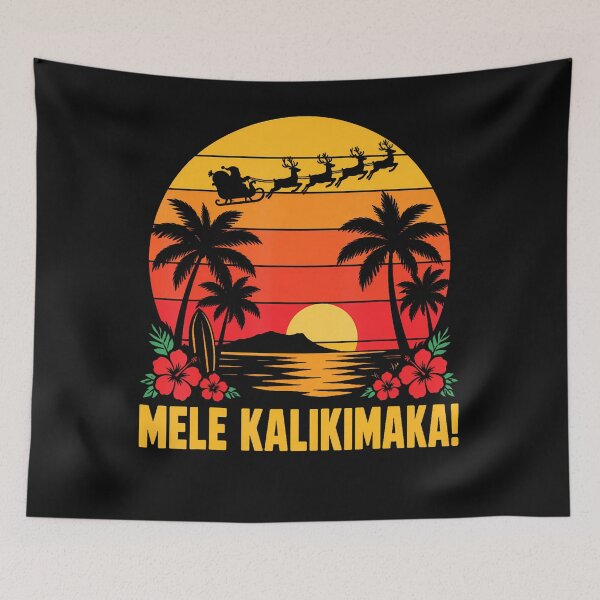 Item preview, Mele Kalikimaka Tropical Christmas designed and sold by BNEEN-art.