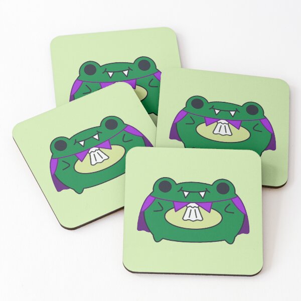 Item preview, Cute Frog Wearing Vampire Outfit – Kawaii Illustration designed and sold by DrawnByAllu.