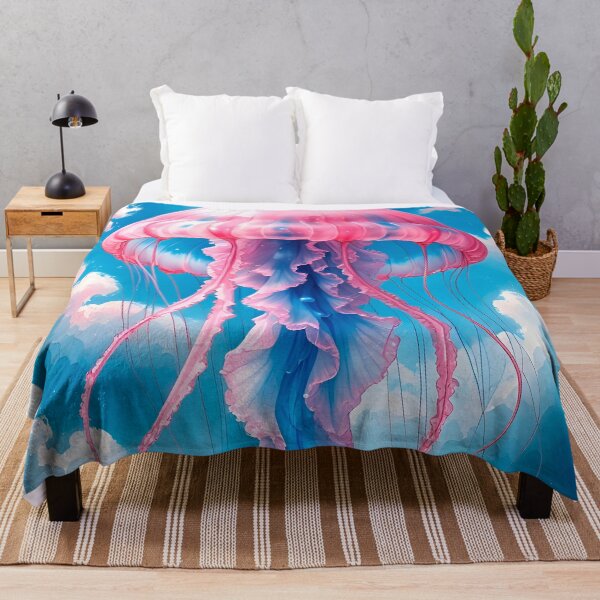 Item preview, Dreamcore watercolor of jellyfish in the sky #2. designed and sold by ELFofDREAMS.