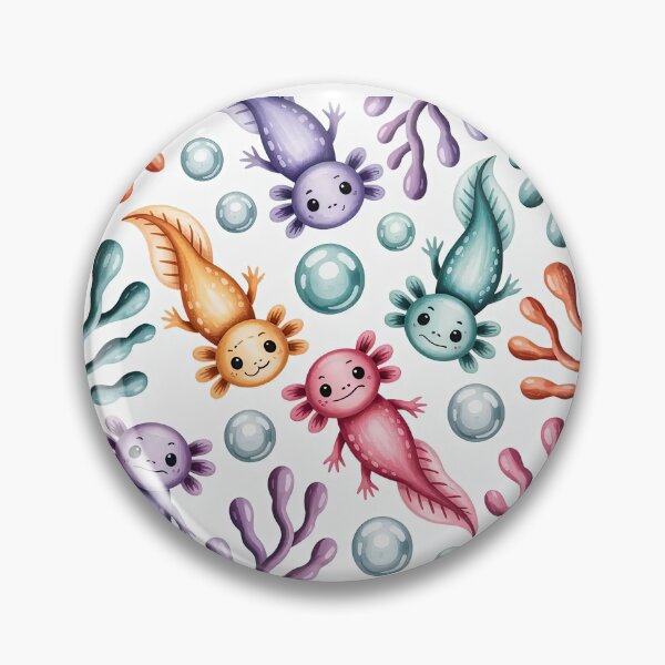 Item preview, Cute Axolotl, Pastel Colorful Axolotl Design Cute Animal designed and sold by MalwasBasket.