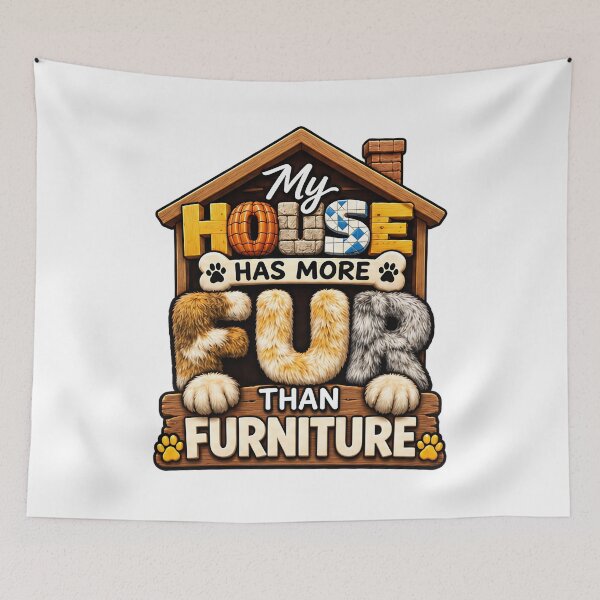 Item preview, My House Has More Fur Than Furniture Funny Pet Lover designed and sold by ArtDesignTp.
