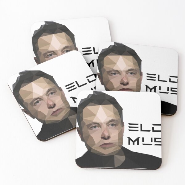 Item preview, Elon Musk Low Poly Portrait designed and sold by SofaKingTESLA.