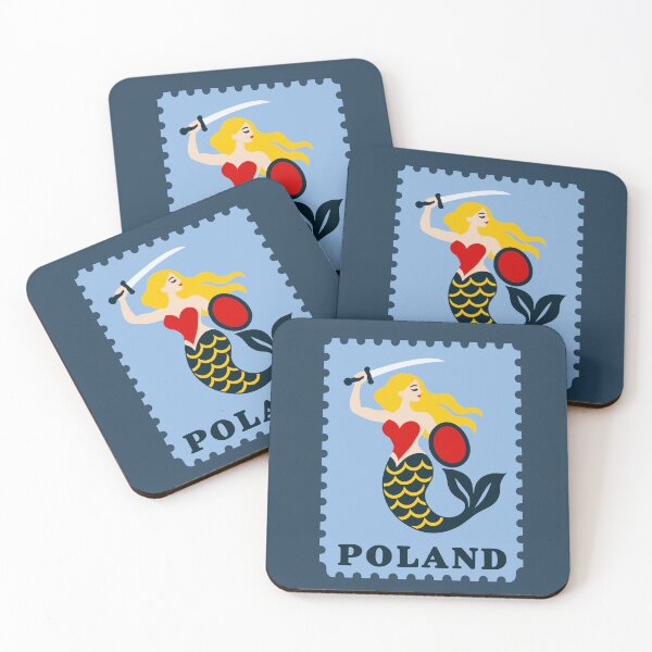Item preview, Warsaw Mermaid Polish Folklore Postage Stamp designed and sold by MavtM.
