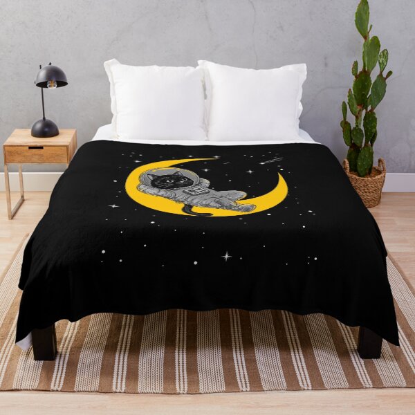 Item preview, Crescent Astronaut Cat designed and sold by barmalisiRTB.