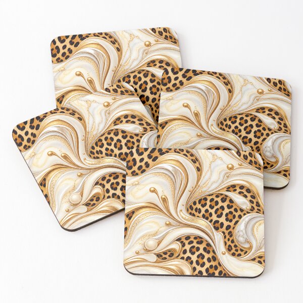 Item preview, Wild Luxe – Leopard Print and Pearl Marble designed and sold by annenambiro.