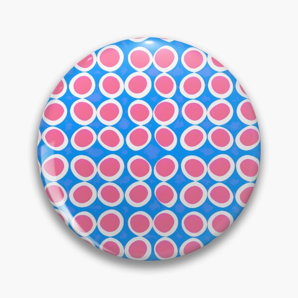 Item preview, Retro Pink Polka Dot Op Art Pattern - Vibrant Blue & Pink Oval Grid Decor designed and sold by UniqueDesign751.