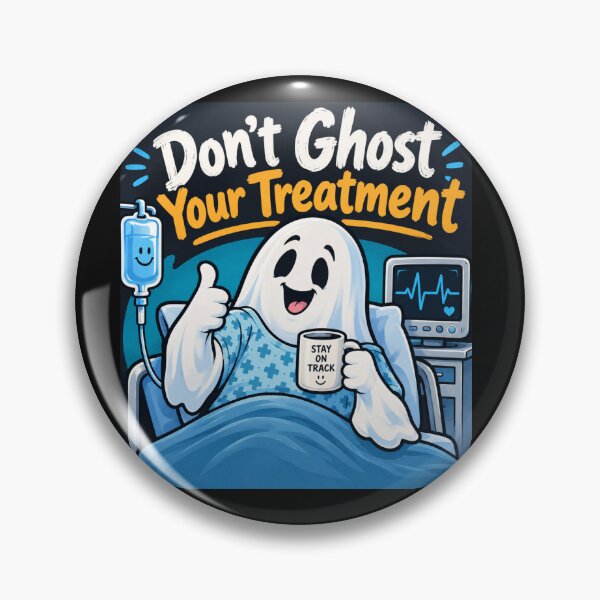 Item preview, Don't Ghost Your Treatment – Funny Medical Ghost Cartoon designed and sold by JoyVero.