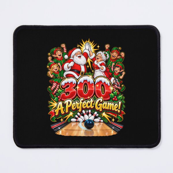 Item preview, Santa Bowled a 300 – A Perfect Game! | Funny Christmas Bowling Humor designed and sold by signshirtz.